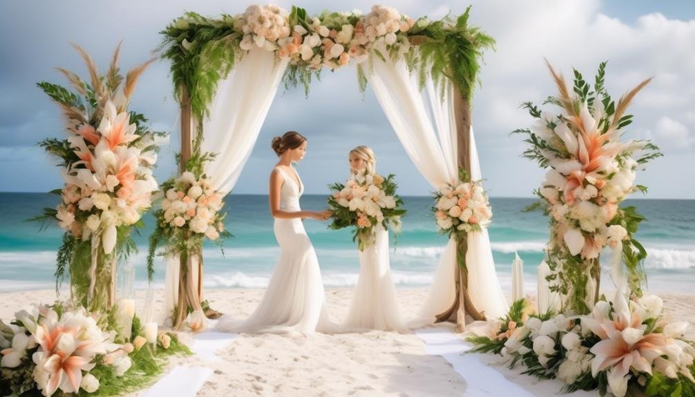 6 Expert Tips for Beach Wedding Floral Arches 3 beach wedding logistics planning