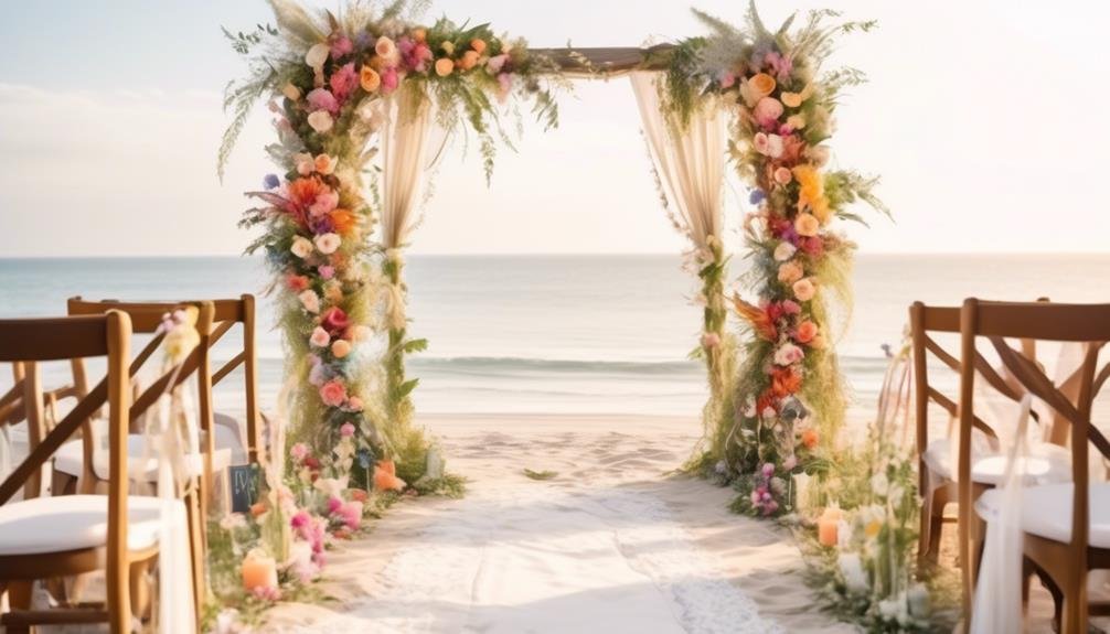 Why Are Boho-Inspired Floral Arches Perfect for Beach Weddings? 2 eclectic bohemian style decor