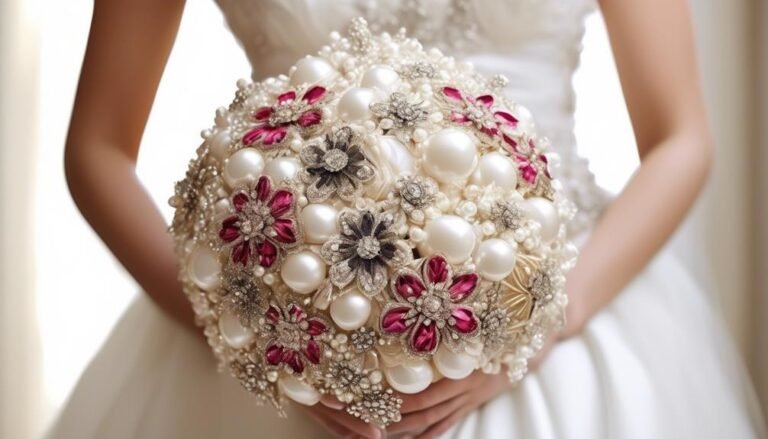 elegant brooch bouquets for weddings