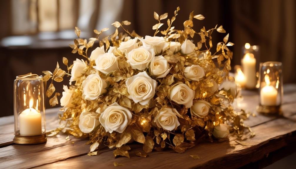 Magical Floral Bouquets: Fairy Tale Wedding Inspiration 2 elegant gold themed floral designs