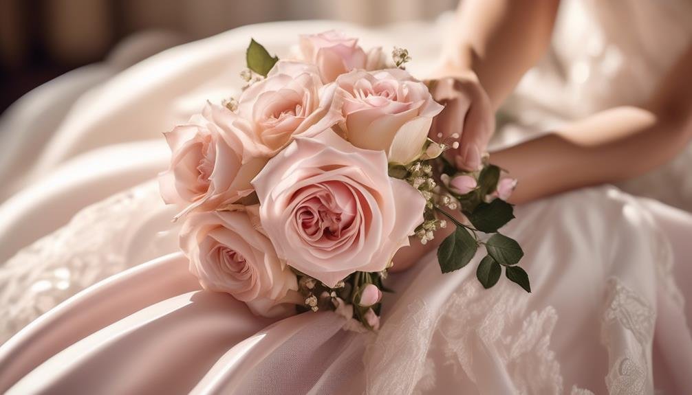 Top Outdoor Wedding Corsage Flower Picks 2 fragile pink rose petals