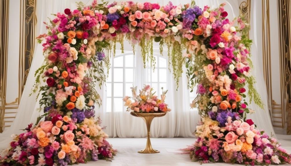 Exquisite Floral Arches Overflowing With Blooms 2 lavish floral archway display