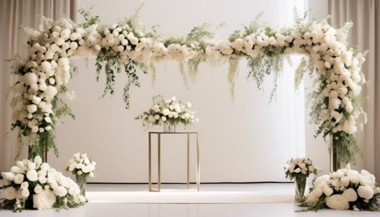 minimalist floral arches thrive