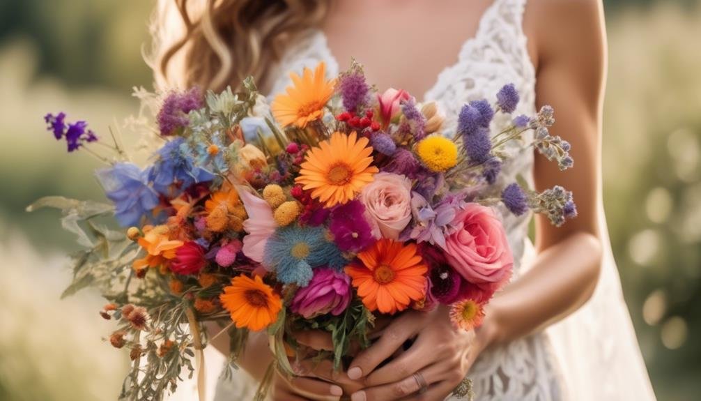 Create Boho-Chic Wedding Bouquets With Seasonal Wildflowers 3 perfecting the final details