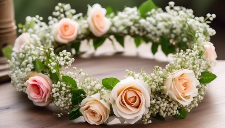 simple floral headpiece inspiration